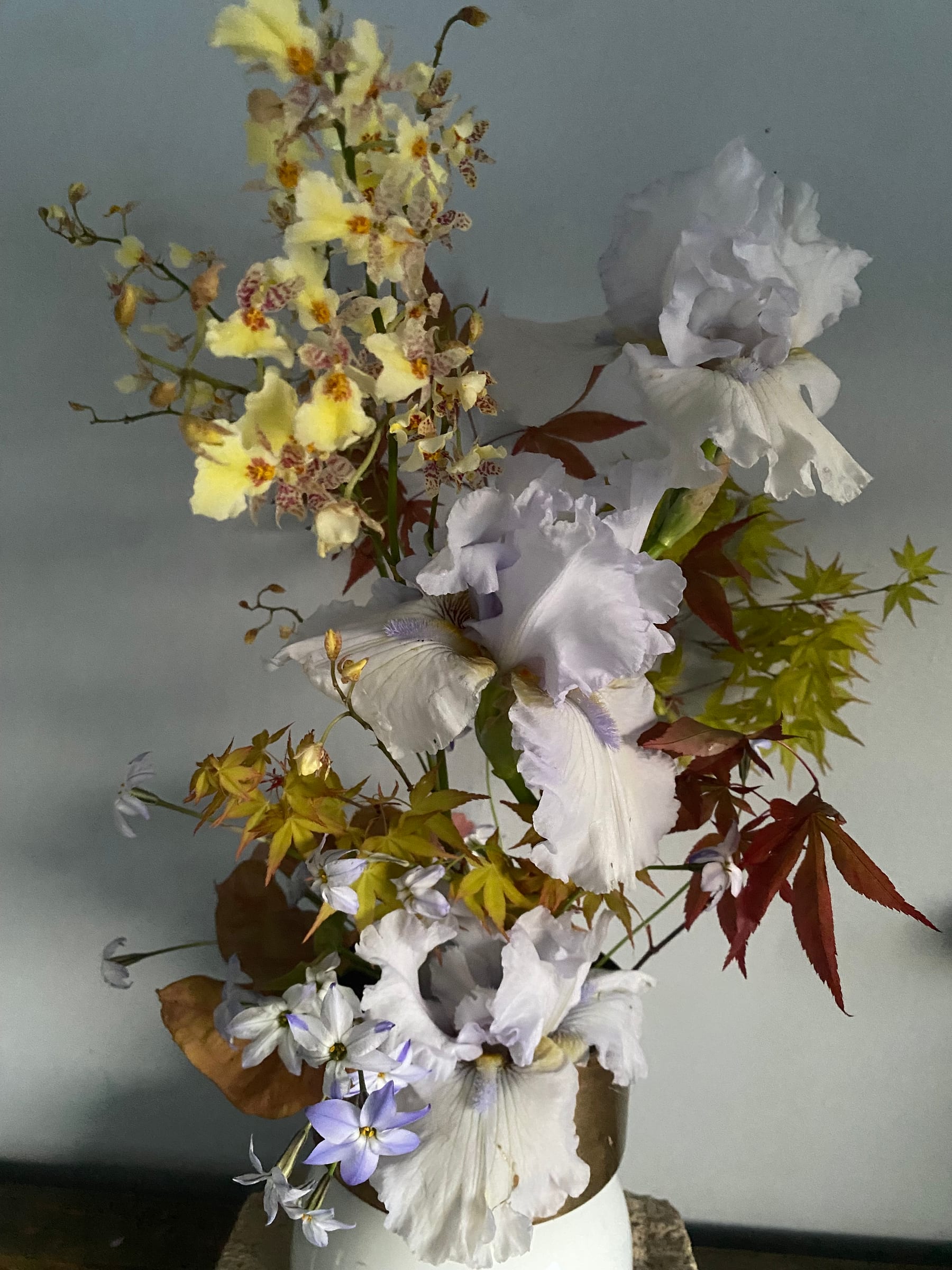 Tall orchid arrangement