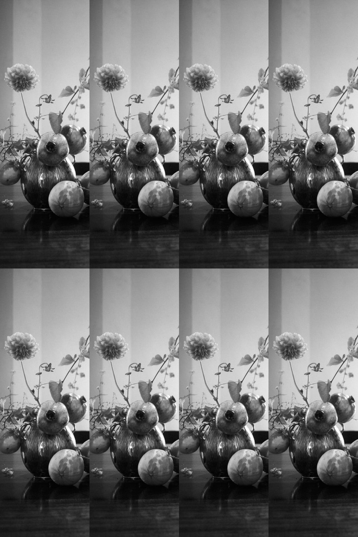 Monochrome centrepiece study