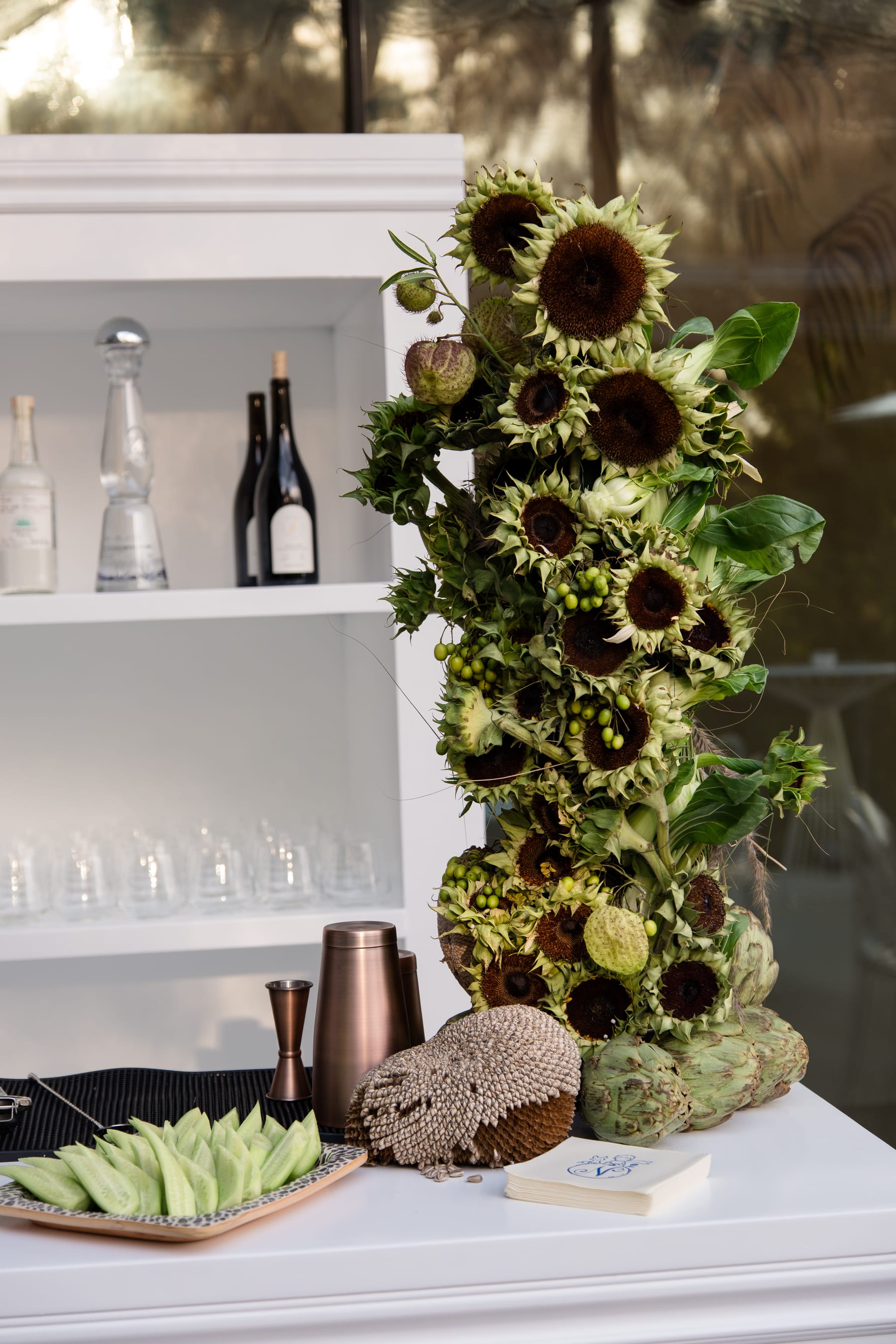 Sunflower bar installation